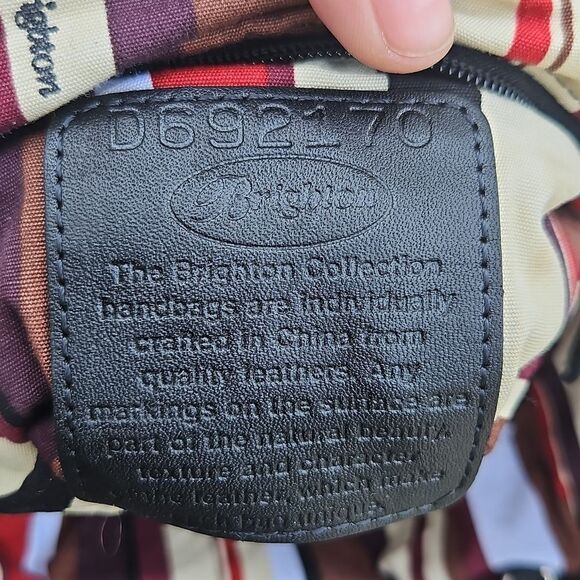 Brighton Boho Floral Canvas Shoulder Bag with Charms - Picture 6 of 8